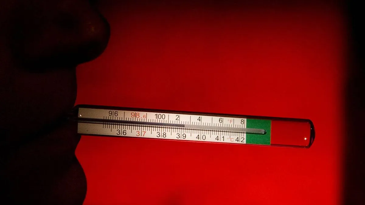 Red Liquid In Thermometer